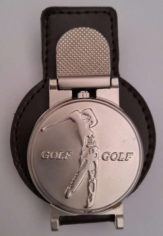 Vintage Gents Tournament Golf Belt watch Silver Tone - Like New - Collectors Item.