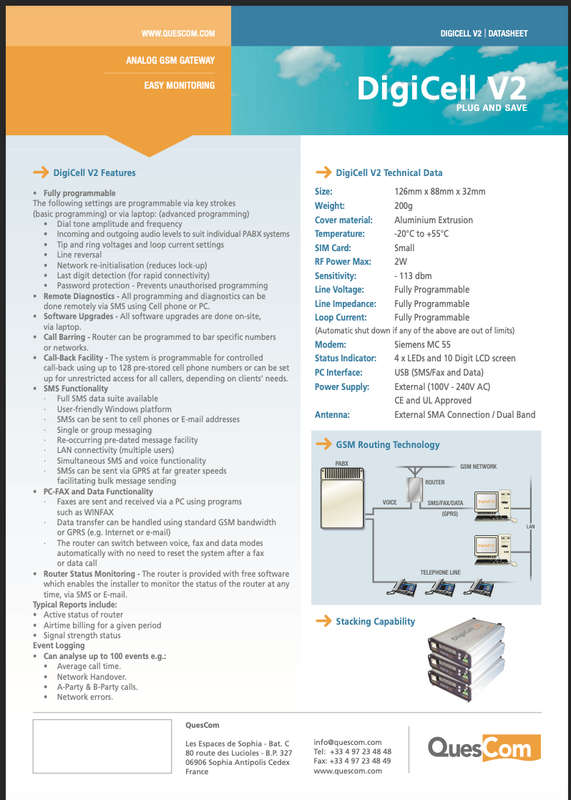 QuesCom Plug and save Digi-cell V2