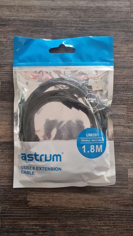 Astrum UM201 USB 2.0 Male to Male 1.8m Device Cable