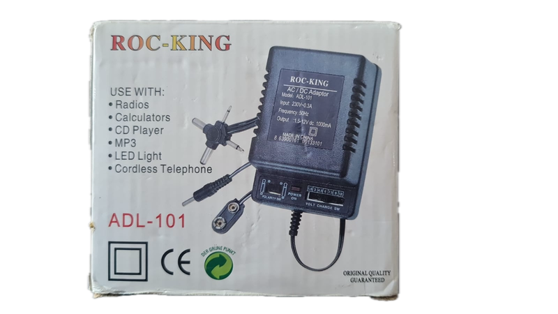 Rock-King 1000mA Universal Ac/dc Adaptor Adl-101