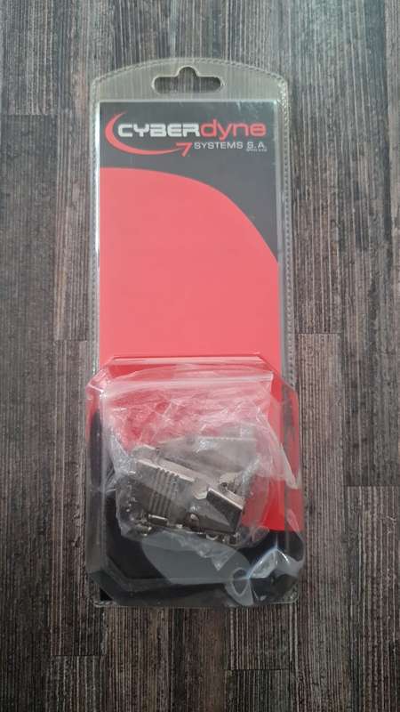 Cyberdyne VGA 15 Pin Male/Female Cover Plate Kit (2 Pieces)