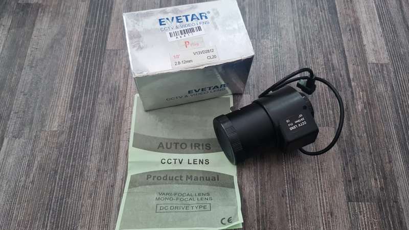 EVETAR CCTV & Video Lens Auto IRIS Vari-focal Mono-Focal Lens DC Drive 2.8mm - 12mm 1/3'' V13VD2812
