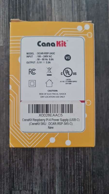 CanaKit 3.5A Raspberry Pi 4 Power Supply (USB-C)