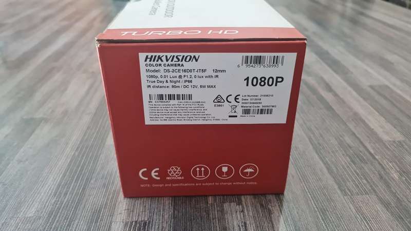 Hikvision DS-2CE16D0T-IT5F 12mm Turbo 2 MP Fixed Bullet Camera HD