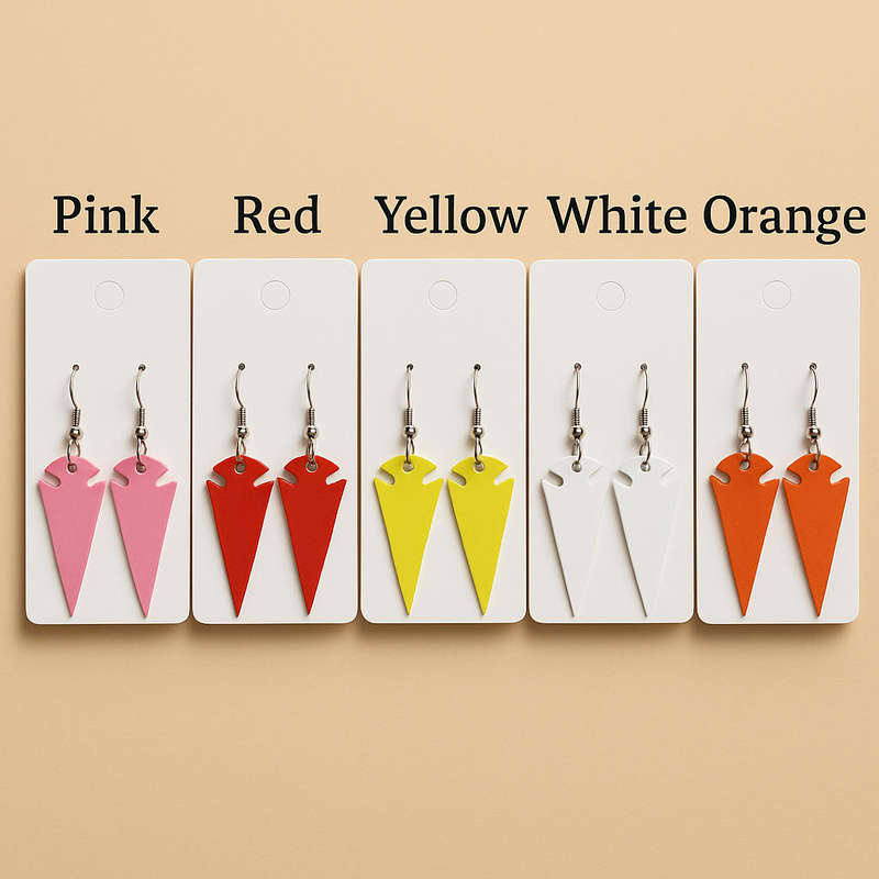 Mystic Arrows Leather Earrings.