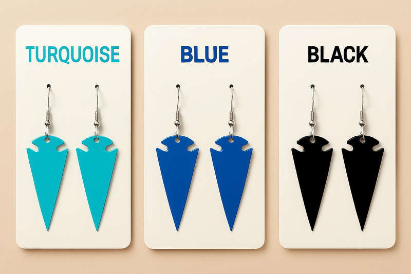 Mystic Arrows Leather Earrings.