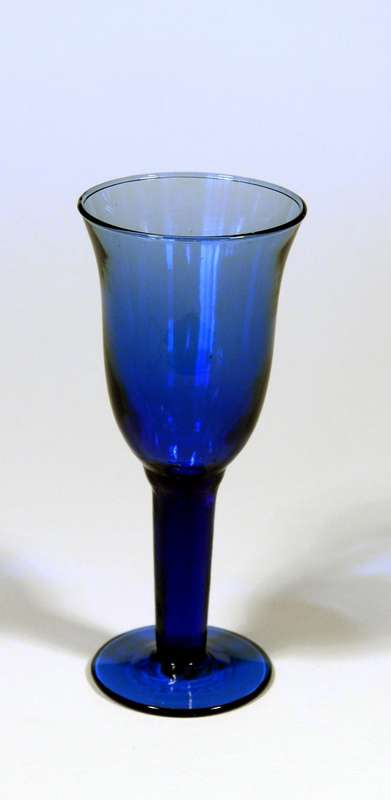 Wine Glass Medium, cobalt blue glass