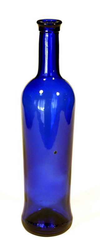 Vintage Wine Bottle, cobalt blue glass