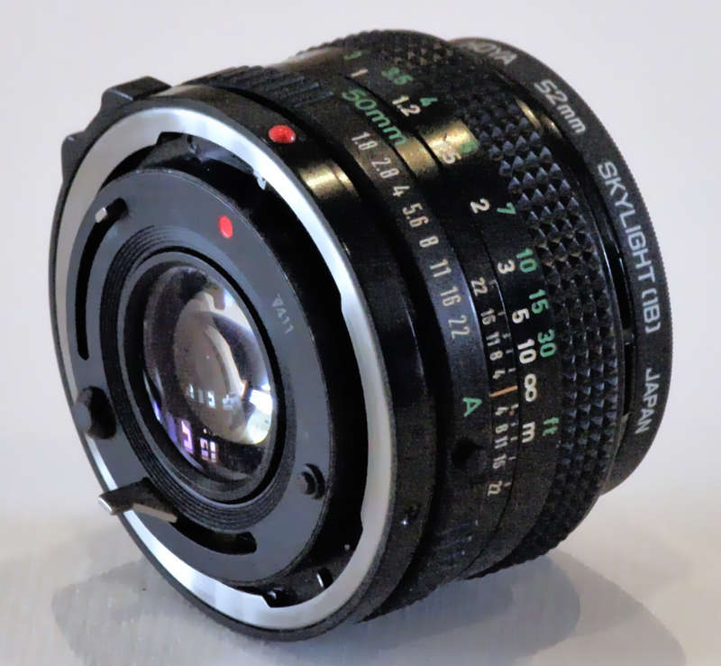 Canon FD Lens, 50mm, 1:1.8
