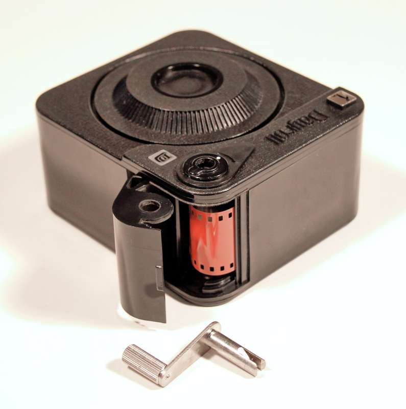 LPL DAYROLL DELUXE, Bulk Film Loader for 35mm film. (Loaded with B/W Lith Film.)
