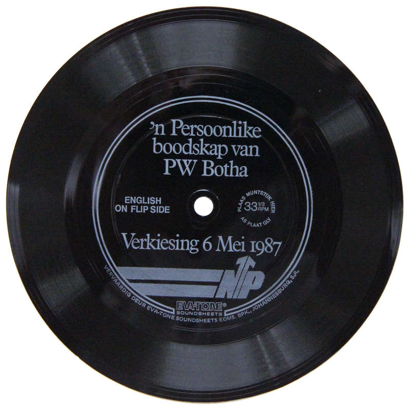 1987 NP Election Booklet with Vinyl Record - A Piece of South African Political History