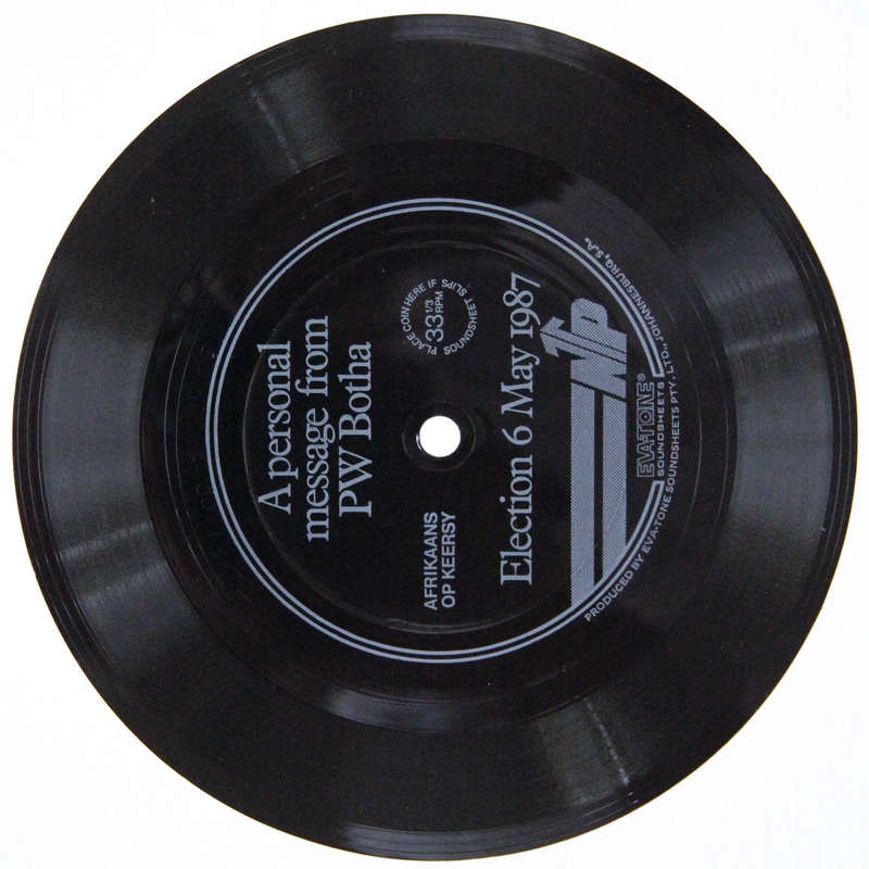 1987 NP Election Booklet with Vinyl Record - A Piece of South African Political History