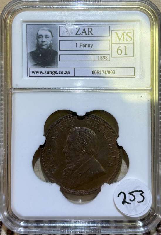 1898 ZAR Penny MS61
