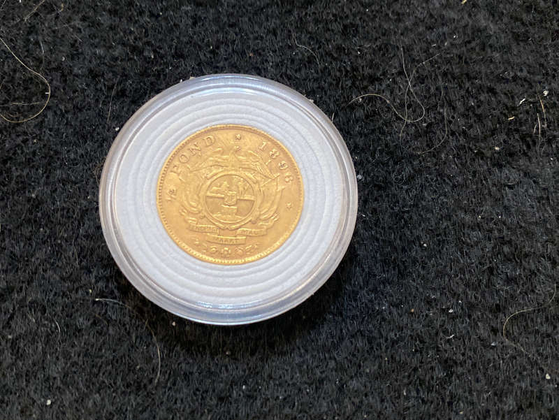 ZAR 1/2 Pond 1896 Gold