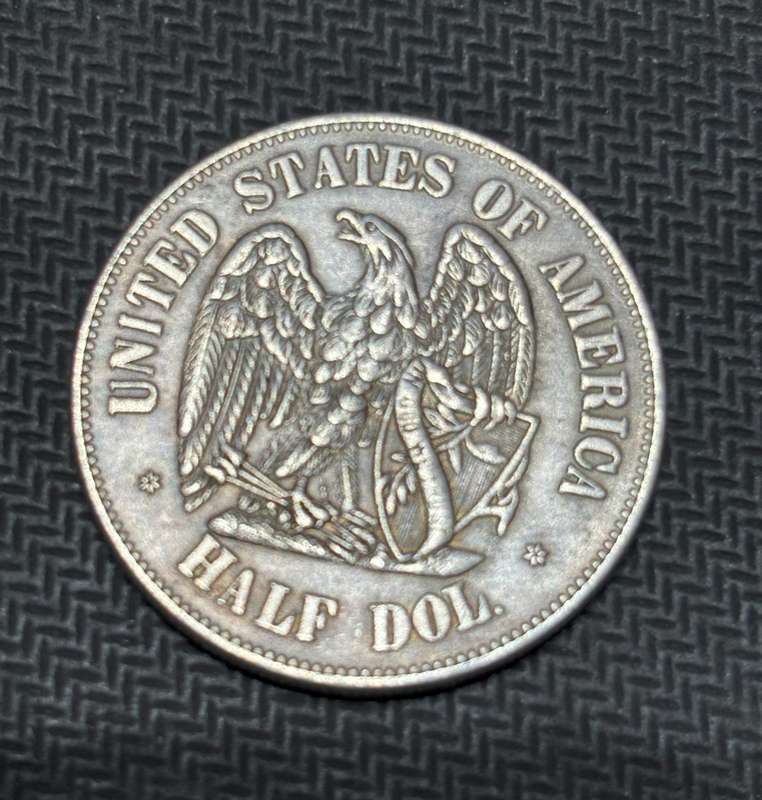 1872 American half dollar