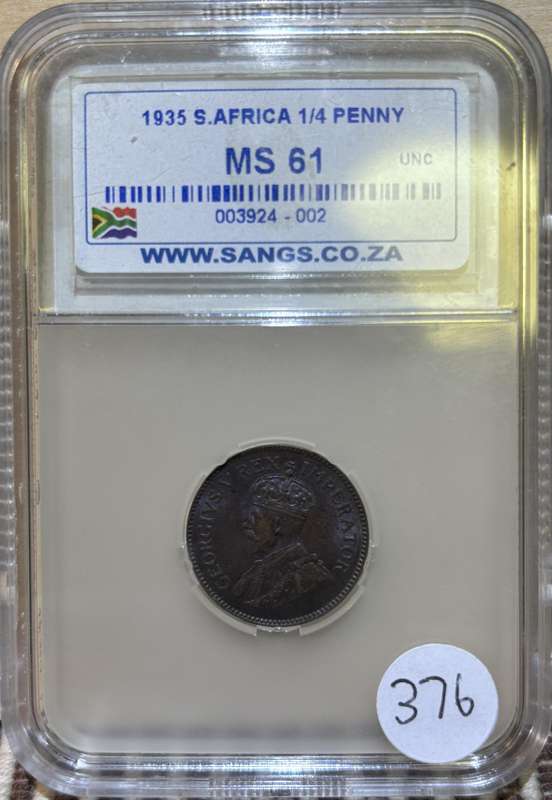 1935 Quater Penny MS61