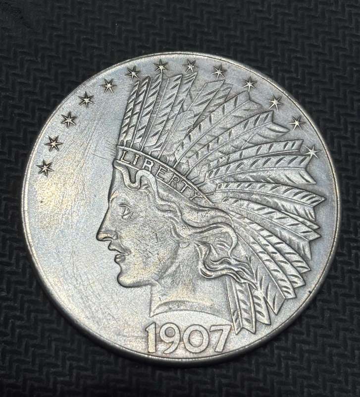 1907 American indian head $10