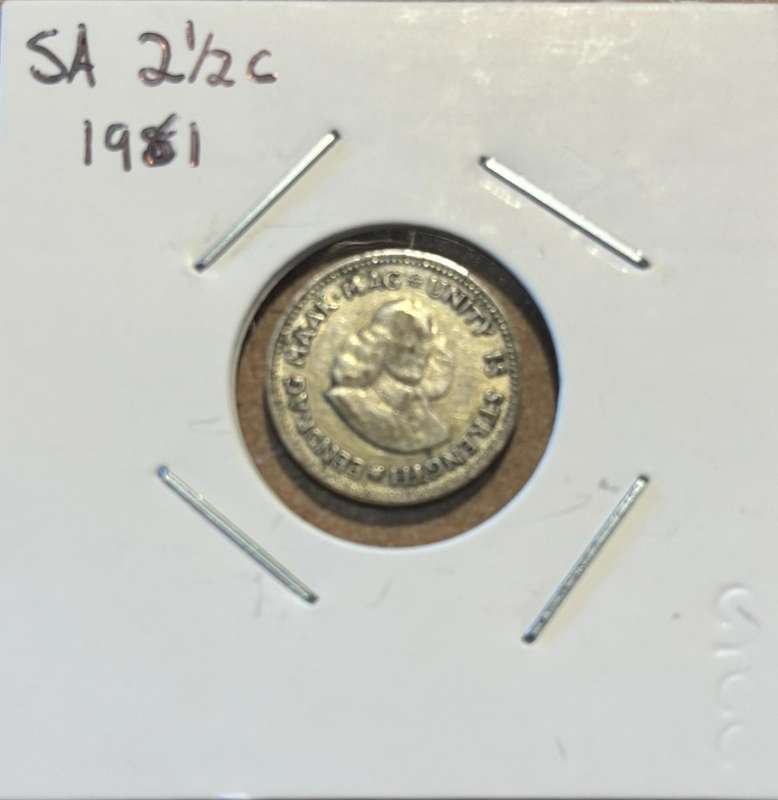 1961 Two and a half cent