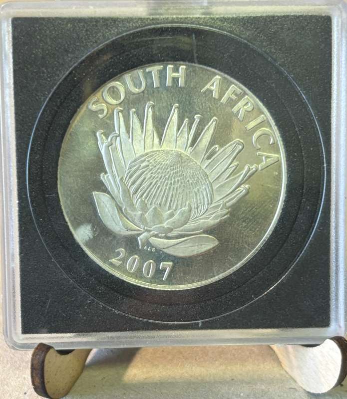 2007 South African R1 - PW Botha 1993 Nobel Laureate (1Oz Fine Silver)