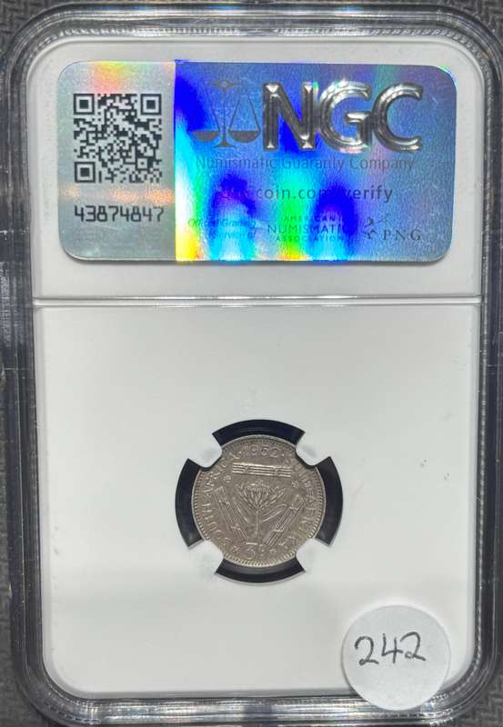 1952 South African Threepence