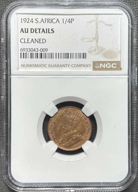 1924 South African Quarter Penny
