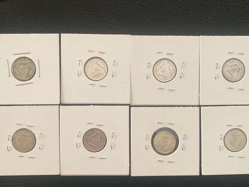 SA 3 Pence 1953-1960 .500 Silver