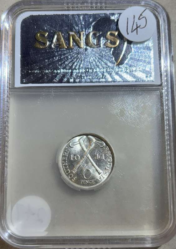 1941 Rhodesian 6 Pence