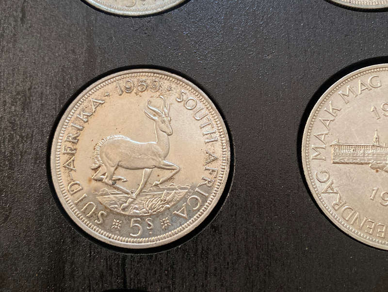 South Africa 5 Shilling Set 1947-1964
