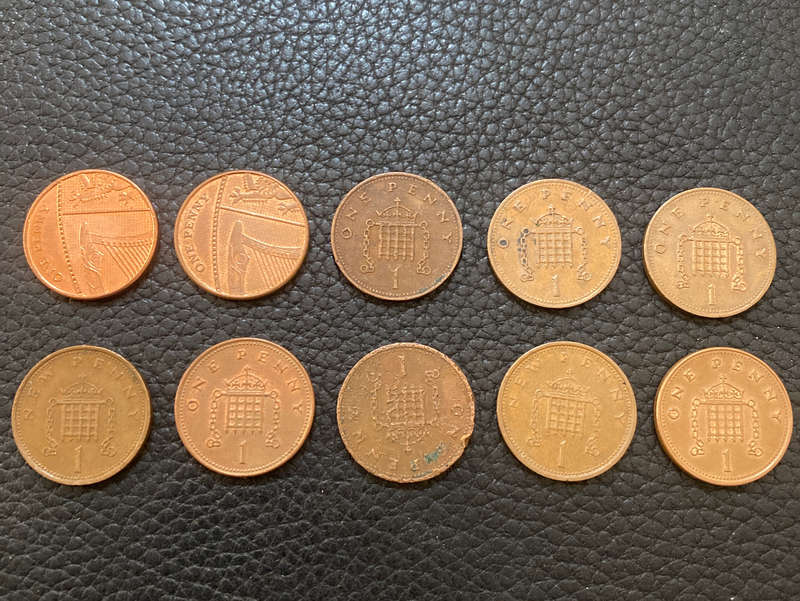 United Kingdom 1 Penny mixed years