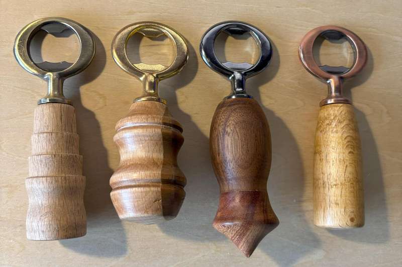 Bottle opener (Different exotic wood handles)