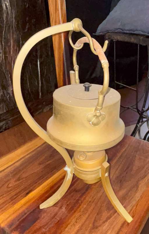 Antique Kettle with stand and burner
