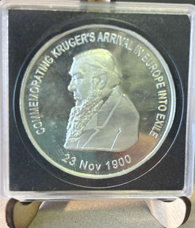 Krugers Departure into Exile (1Oz Fine Silver)