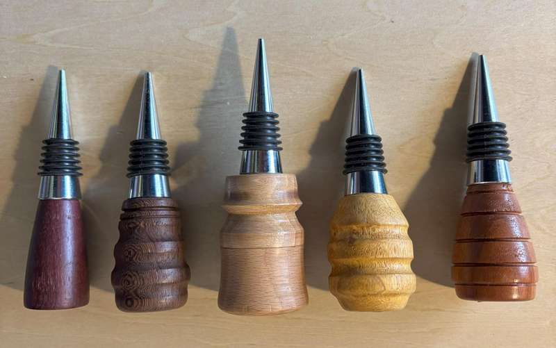Wine Bottle closure with exotic wood