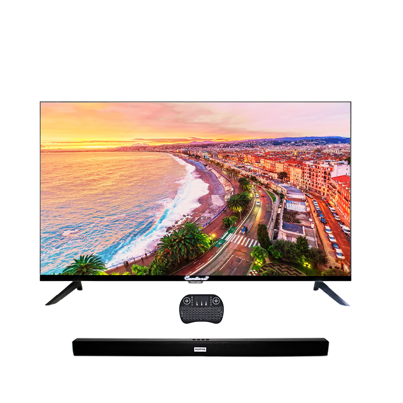 40" Smart Android HD TV with Soundbar & Keyboard Bundle