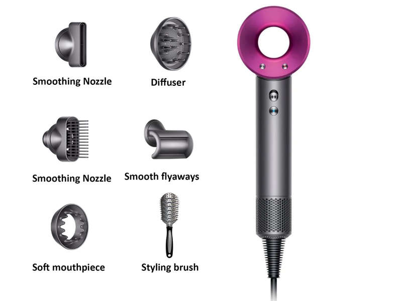 Professional Hair Dryer with attachments for styling