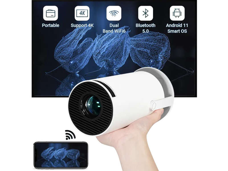 Smart Portable Projector and Bluetooth Speaker Bundle