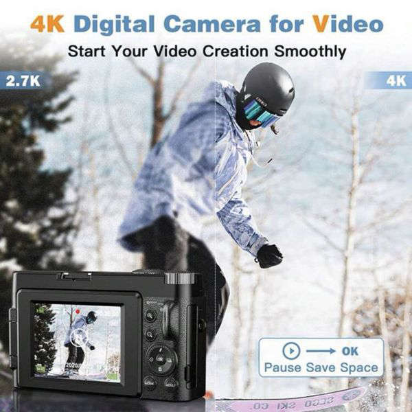 Mirrorless 4K Digital Camera with 25mm - 48MP