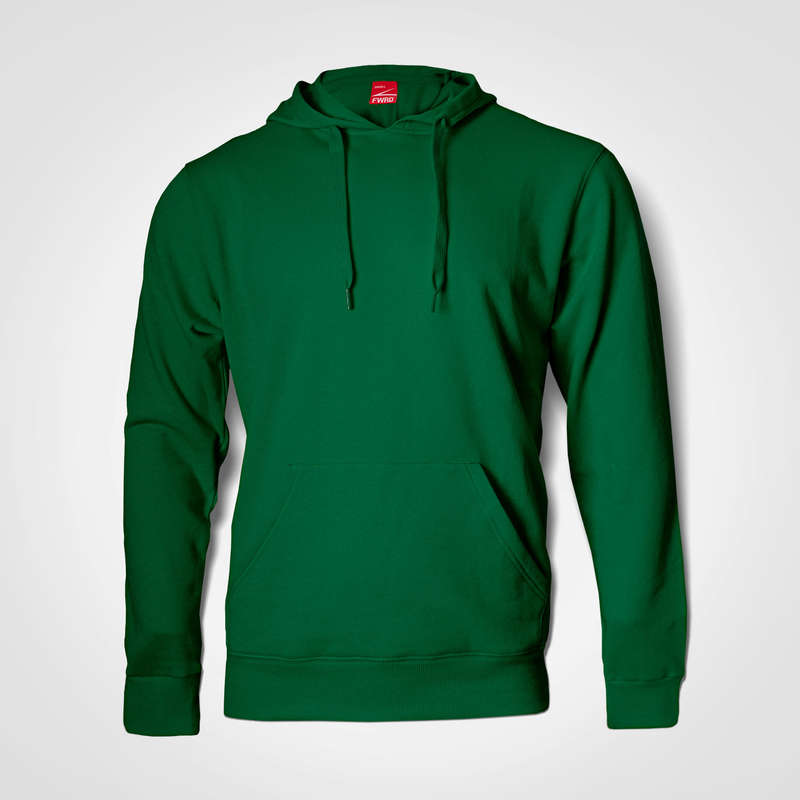 Plain Hoodies Bottle Green