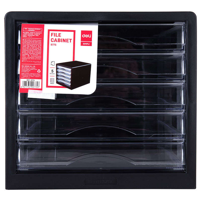 File Cabinet 5 Drawer Green