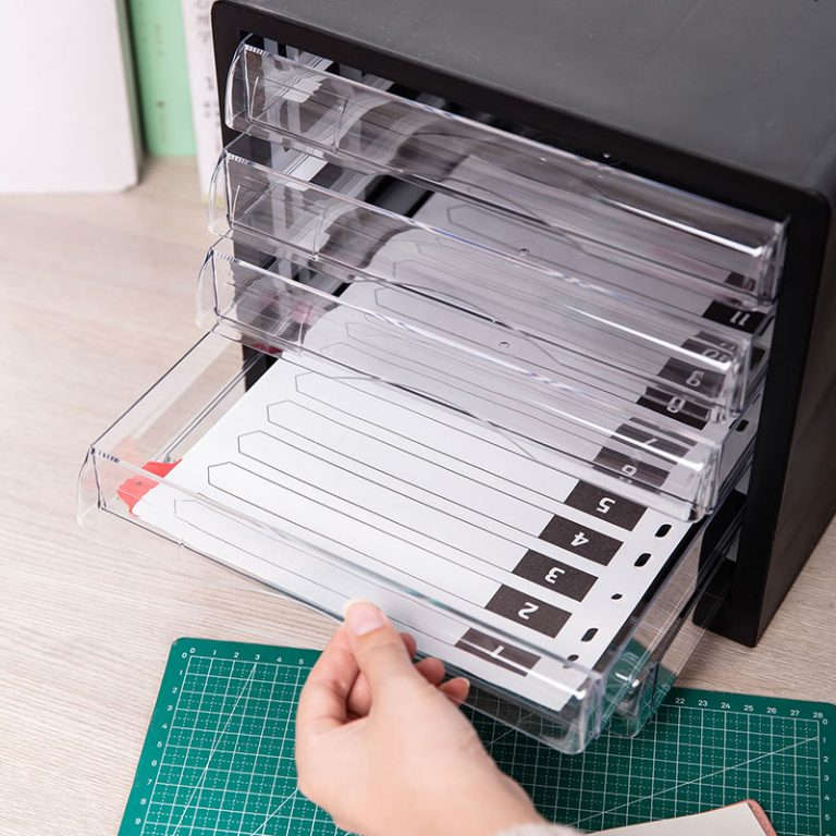 File Cabinet 5 Drawer Green