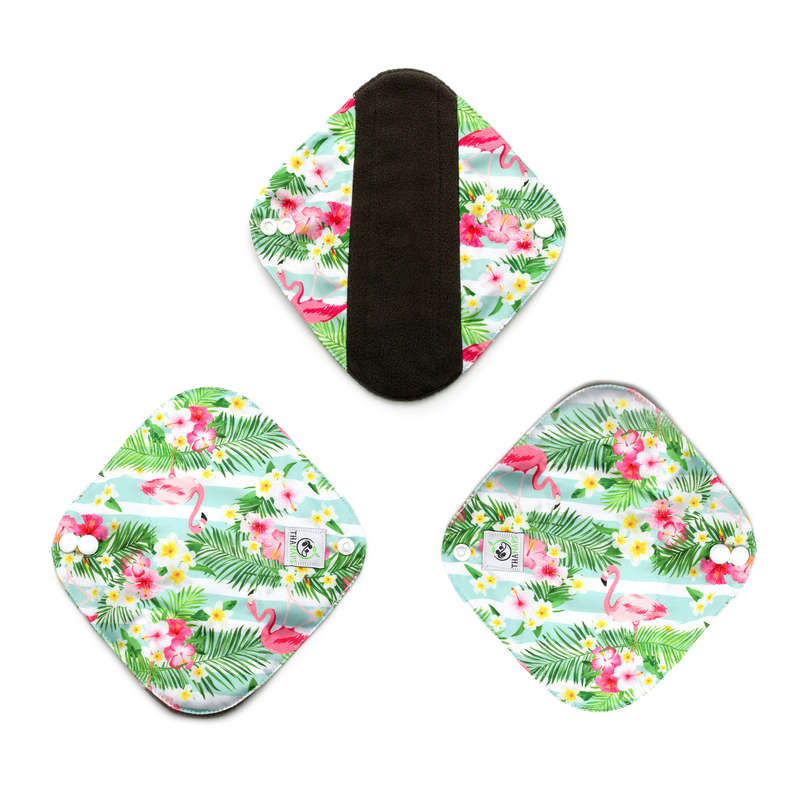 3x Small, Reusable Bamboo Charcoal Menstrual Pad Thanaps