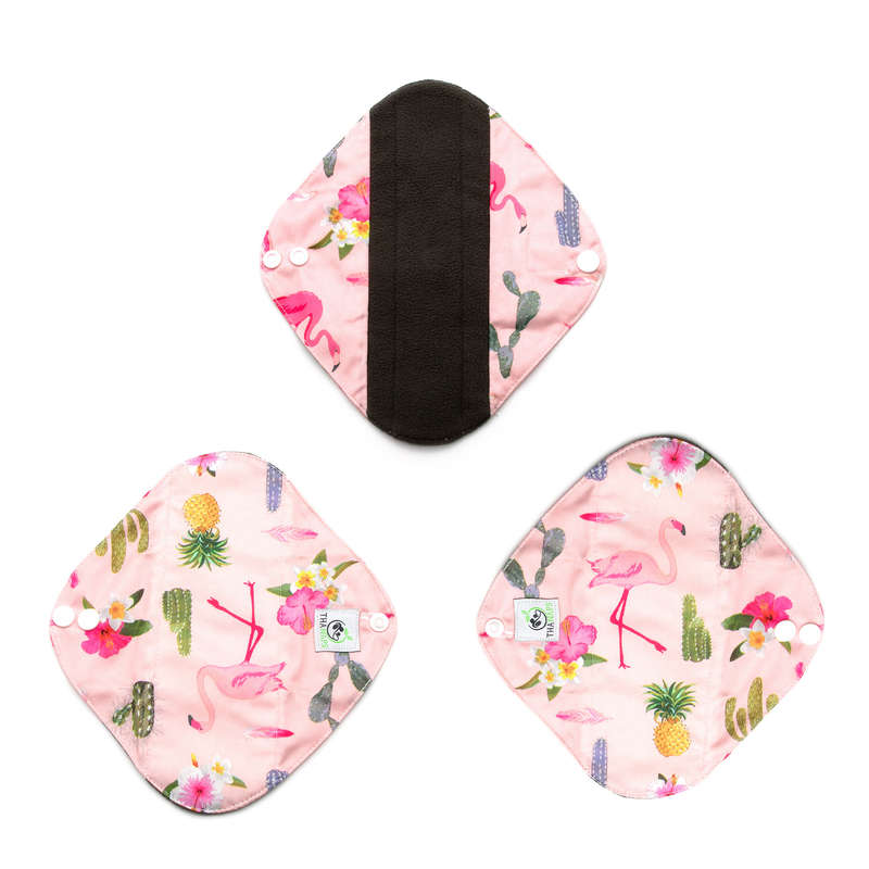 3x Small, Reusable Bamboo Charcoal Menstrual Pad Thanaps