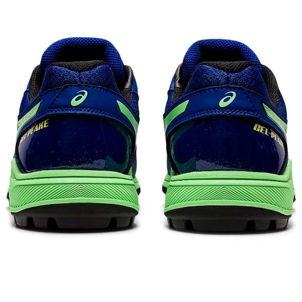 Asics Gel Peake Hockey Shoes Monaco Blue / Bright Lime UK-8