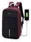 LB220 BACKPACK OXFORD 300D 15 RED/BLACK