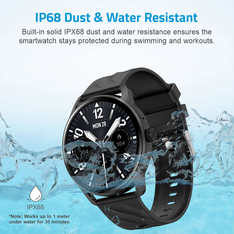 MT310 Smart Watch 2.01 HD IPX68 with BT Calls Sports HR BP BO