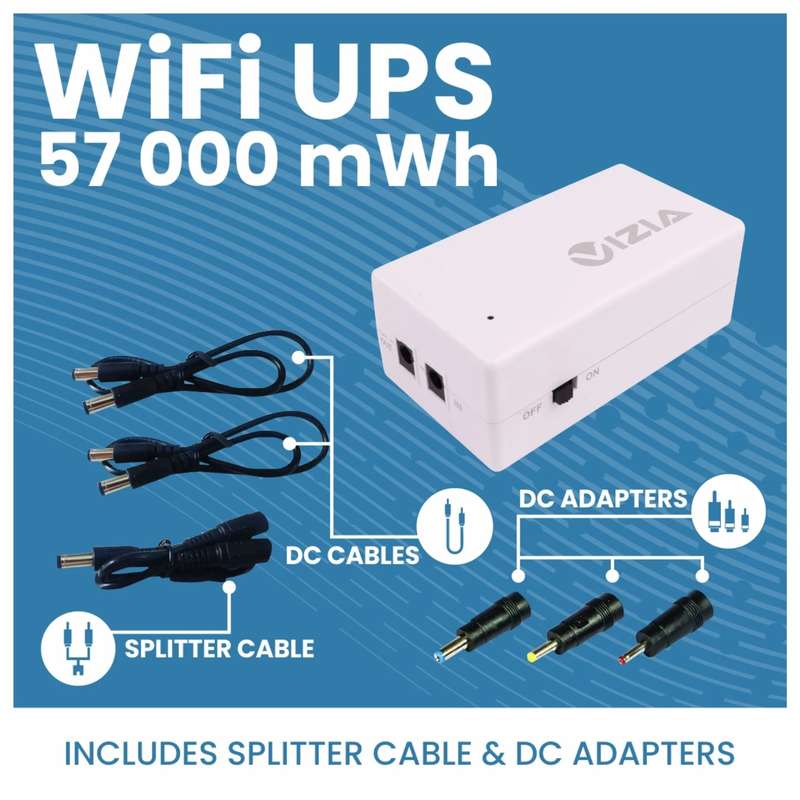 Mini DC UPS ( 5/9/12V ) 57 000mWh For router or switch (Brand new)