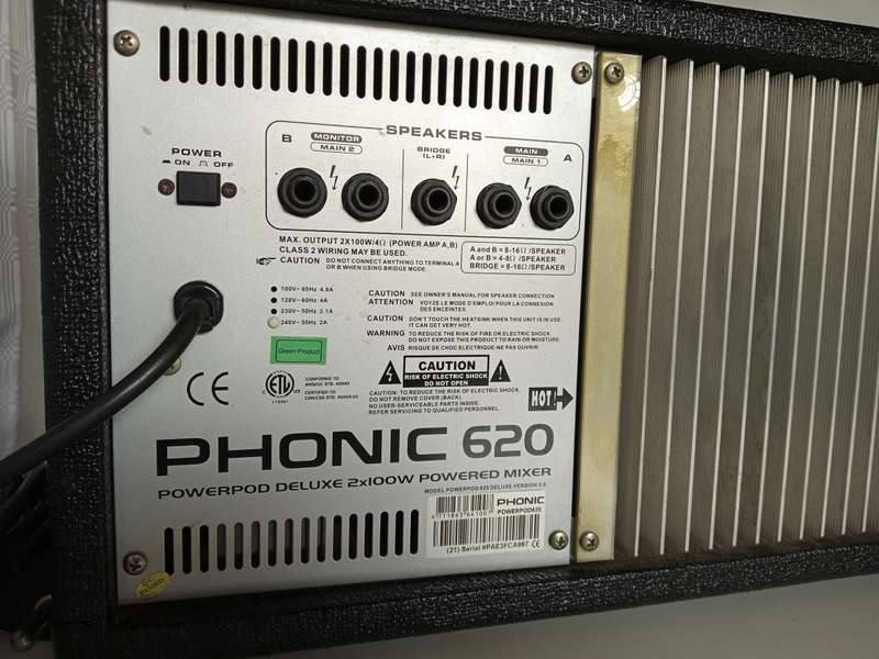 Phonic 620 Mixer Amplifier