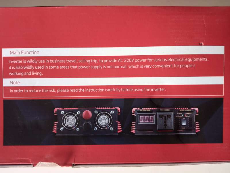 Power Inverter 4000watts  DC 12v to AC220v