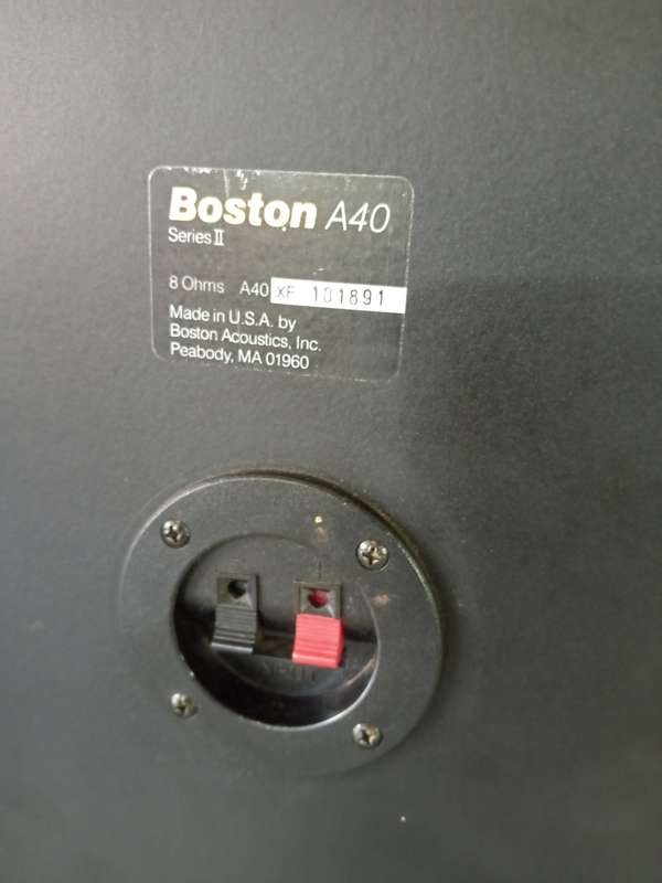 Boston Acoustics A40 Series II Speakers