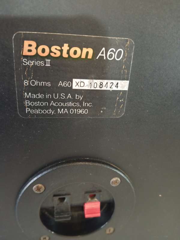 Boston Acoustics A60 Series II  Speakers